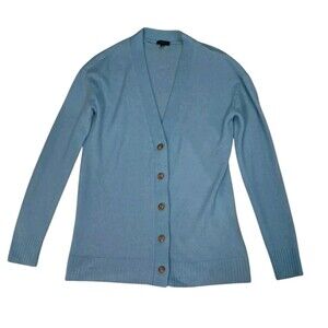 Talbots‎ Cardigan Sweater Women's XS Blue V Neck Button Up Long Sleeve Classic